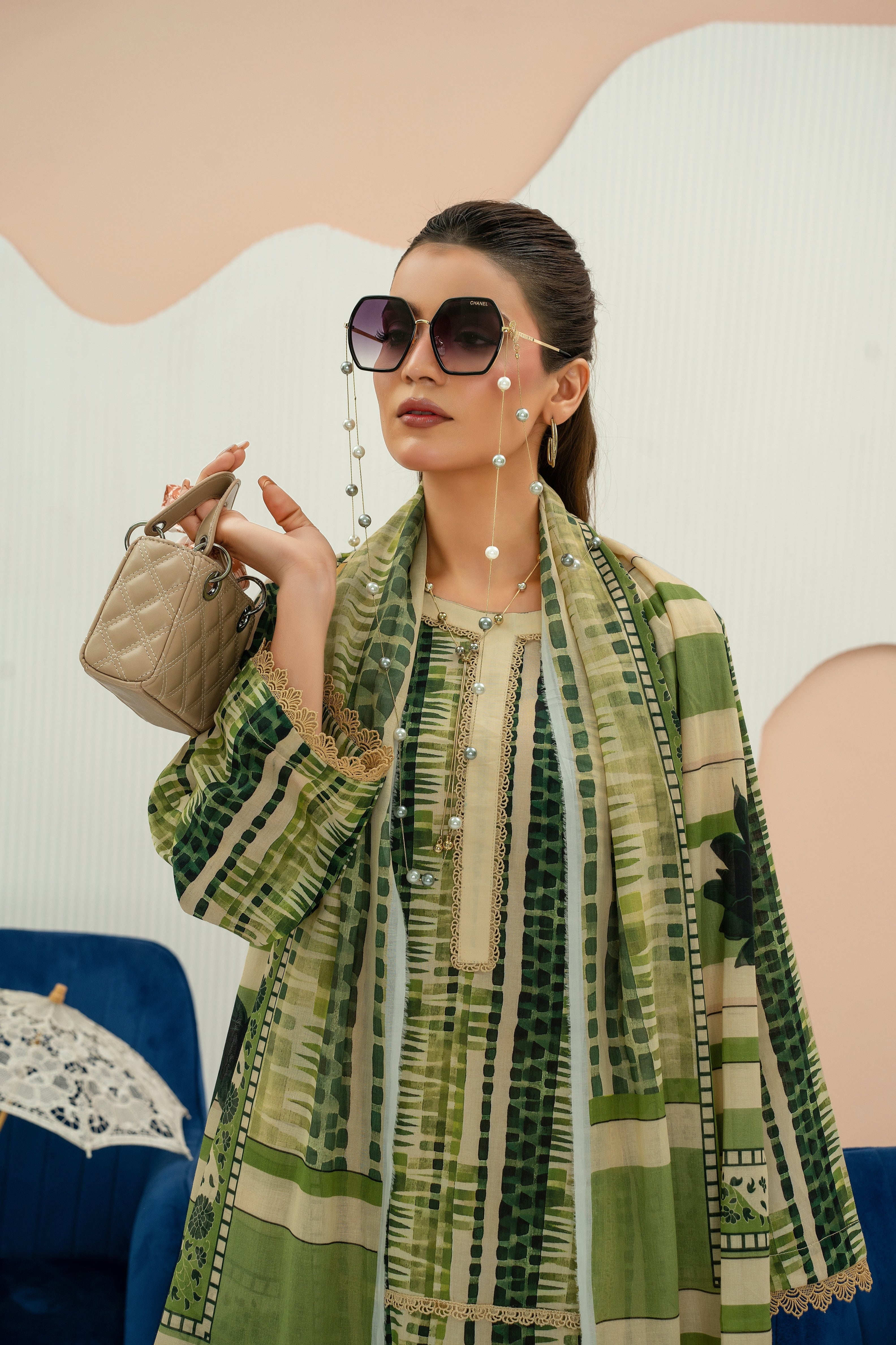 PRINTED LAWN UNSTITCHED 3PC SUIT